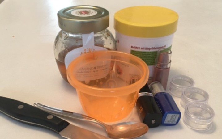 DIY-Lippenpflege - Zutaten und Material